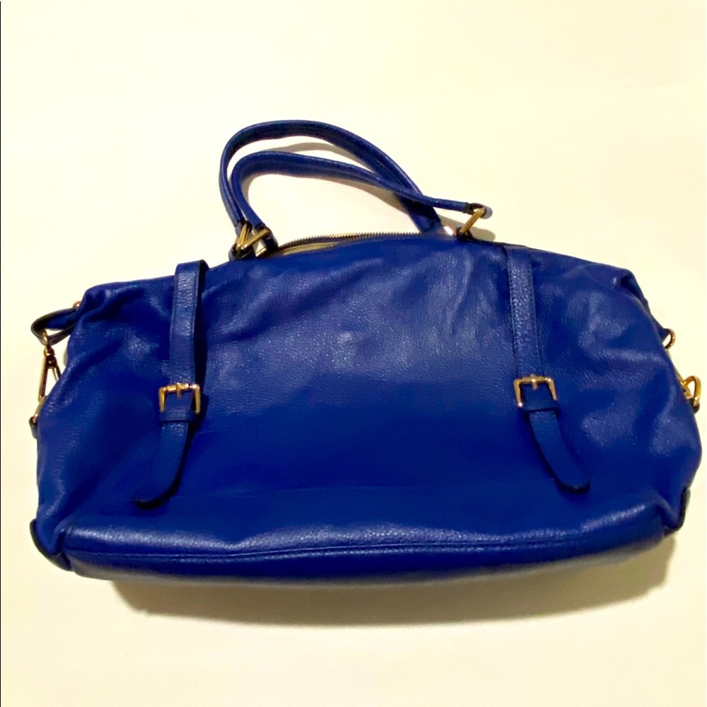 Beautiful Blue Leather Ora Delphine Bag